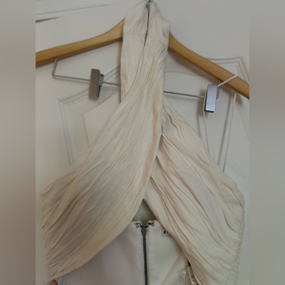 White Halter Crop Top